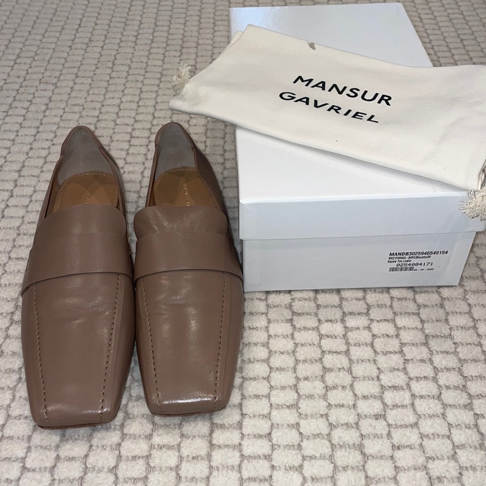 Mansur Gavriel Square-Toe Loafers (Size 39)